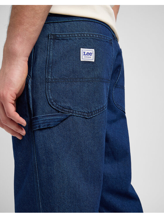 Lee Lee Jeansy WW CARPENTER Niebieski Loose Fit