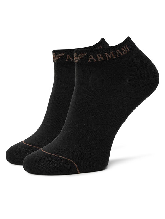 Emporio Armani Emporio Armani Набір 3 пар низьких чоловічих шкарпеток EM000550 AF12276 MC061 Чорний