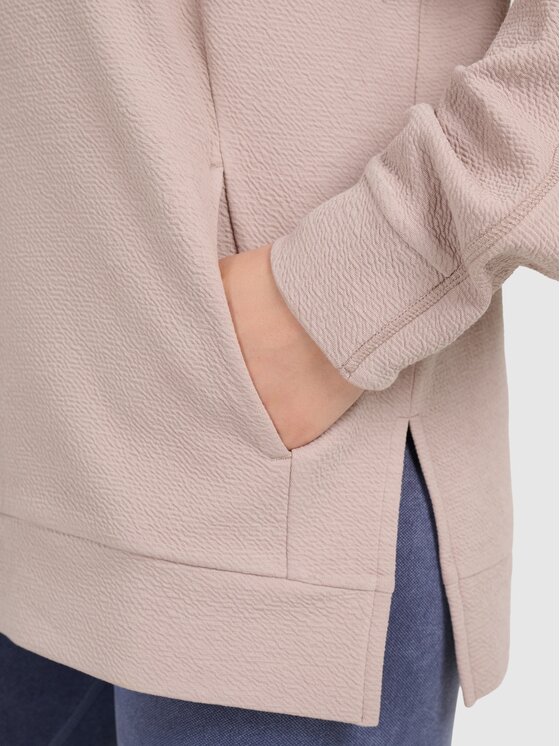 4F 4F Bluza 4FWAW25TFSWF589-83S Brązowy Oversize