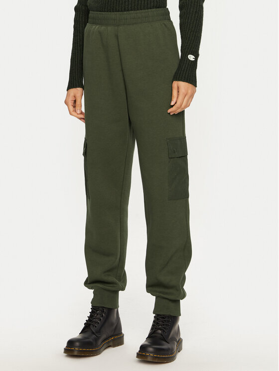 Champion Spodnji Del Trenirke 117499 Khaki Regular Fit