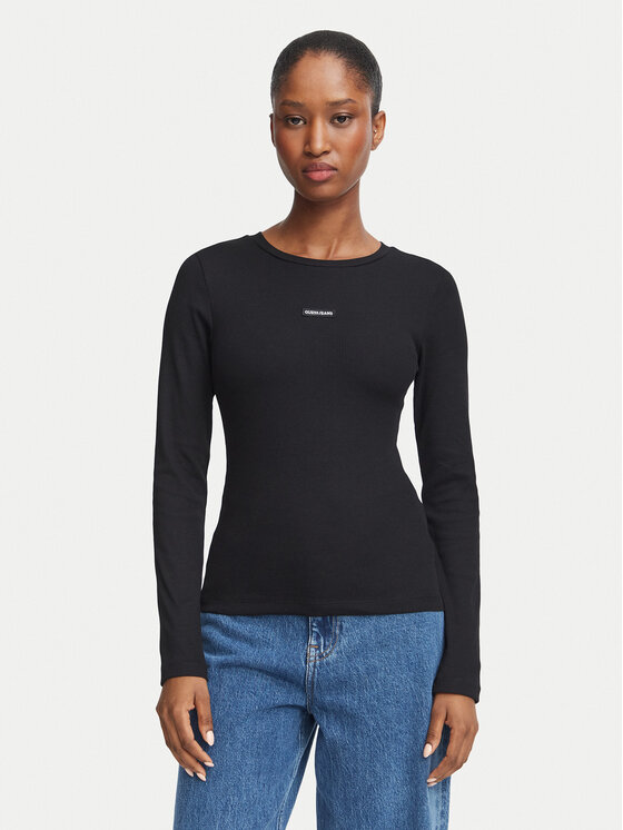 Guess Jeans Guess Jeans Blusa W6BP05 K5470 Nero Slim Fit