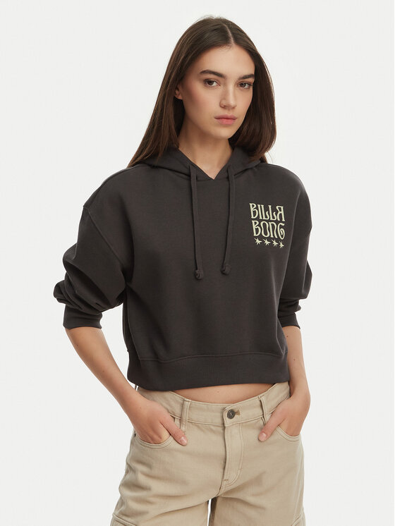 Billabong Billabong Світшот Lost Mind EBJSF00183 Сірий Cropped Fit