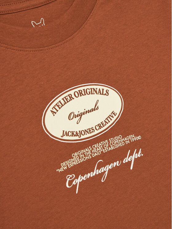 Jack&Jones Junior Jack&Jones Junior T-shirt 12274895 Smeđa Relaxed Fit