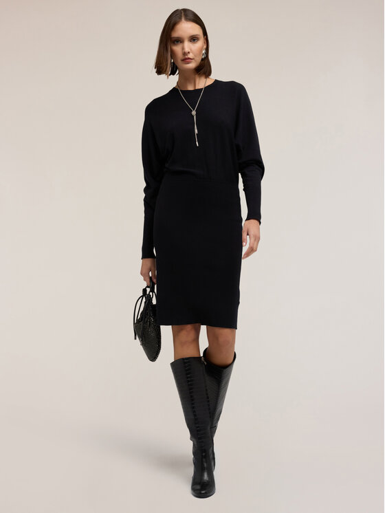 Motivi Motivi Vestito da giorno 7625W001537N033 Nero Regular Fit