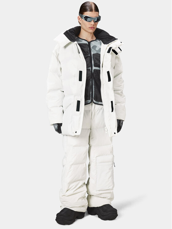 Rains Rains Vatovaná bunda 15050 Biela Regular Fit