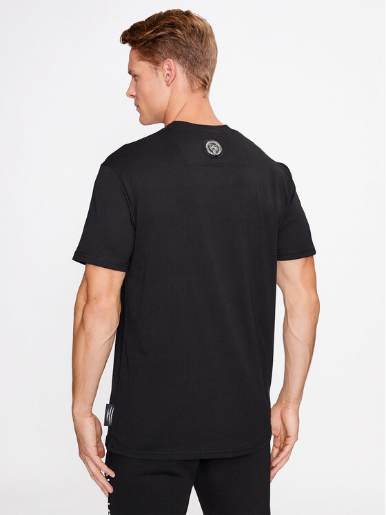 Plein Sport Plein Sport Majica T-Shirt Round Neck Ss Tiger AACC MTK6550 SJY001N Črna Regular Fit