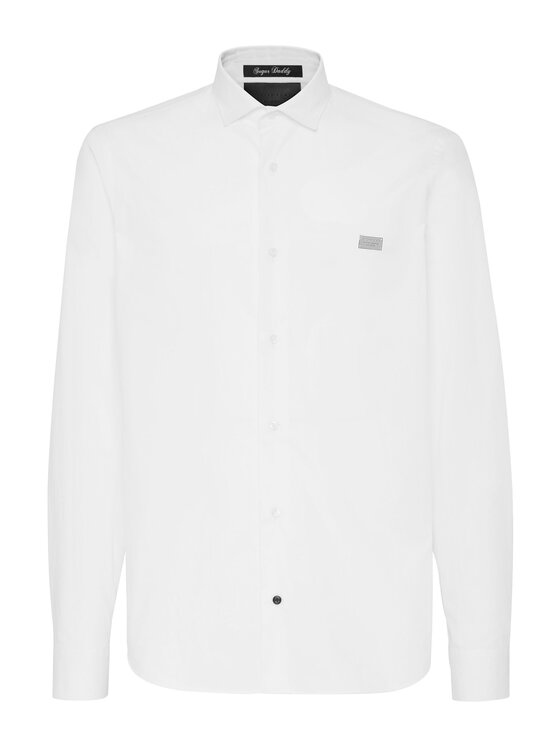 PHILIPP PLEIN PHILIPP PLEIN Košeľa 1837 Biela Fitted Fit