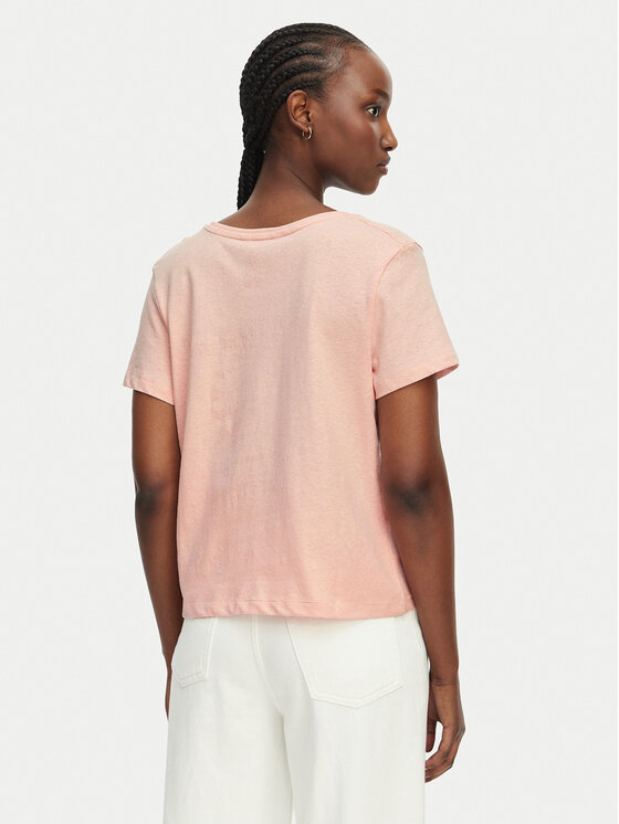 Tommy Hilfiger Tommy Hilfiger T-shirt WW0WW48705 Rosa chiaro Regular Fit