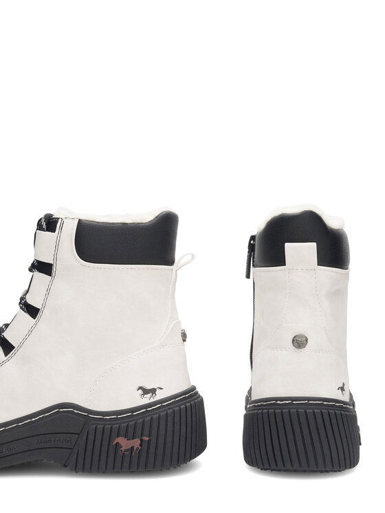 Mustang Mustang Botine 1436-605 Alb