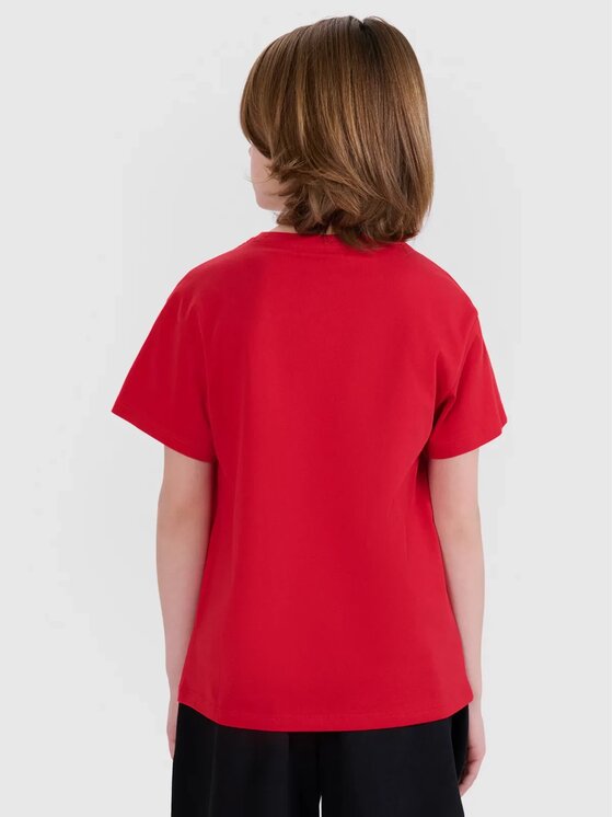 4F 4F T-shirt 4FJWSS25TTSHM2325-62S Rosso Oversize