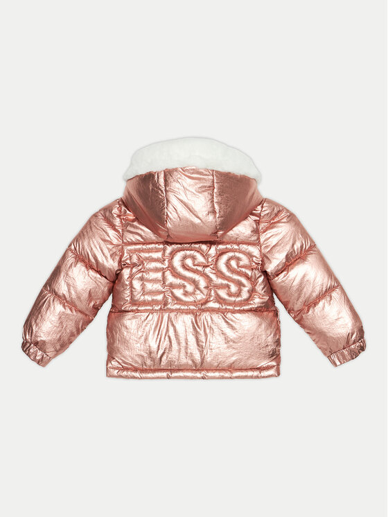 Guess Guess Μπουφάν πουπουλένιο K4BL05 WEYO0 Ροζ Regular Fit
