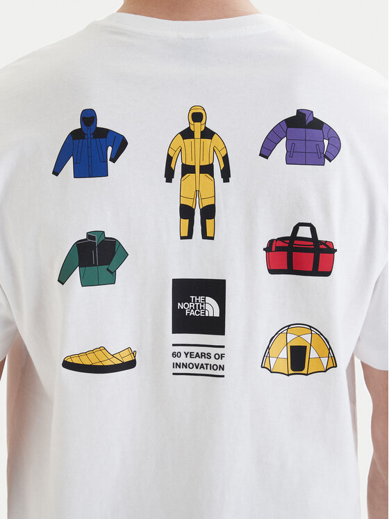 The North Face The North Face Póló Icon Celebration NF0A8GAS Fehér Regular Fit