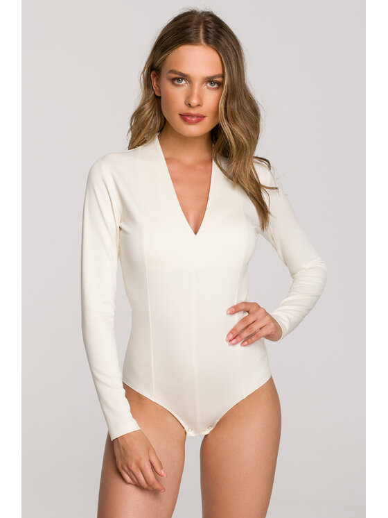 Stylove Stylove Body S327 Écru Slim Fit