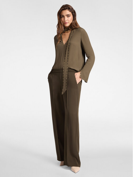 Elena Mirò Elena Mirò Pantaloni di tessuto P065Z000142N0F5 Verde Regular Fit