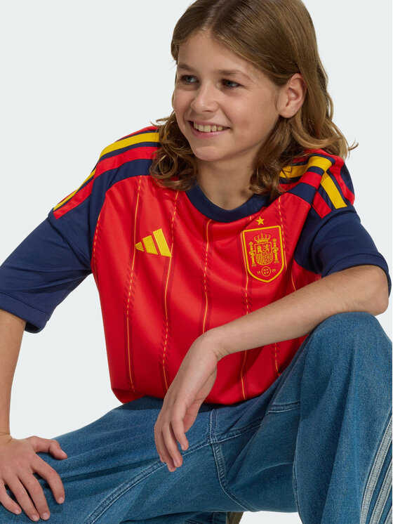 adidas adidas Koszulka techniczna Spain 26 Home Youth Jersey Czerwony Regular Fit