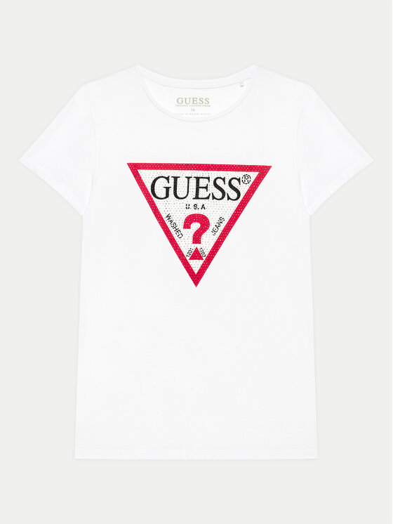 Guess T-krekls J2YI51 K6YW1 Balts Regular Fit