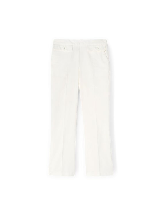Motivi Motivi Pantaloni di tessuto P036Q004014N011 Bianco Flare Fit