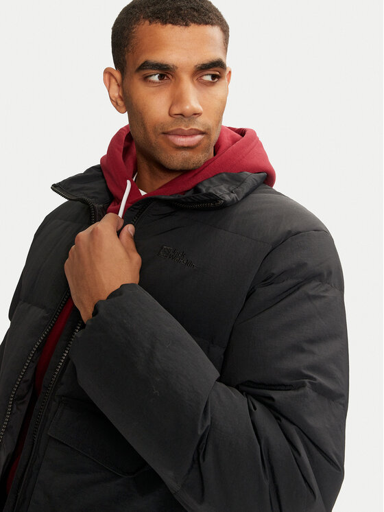 Jack Wolfskin Jack Wolfskin Pūkinė striukė Nordlicht A60040 Juoda Regular Fit