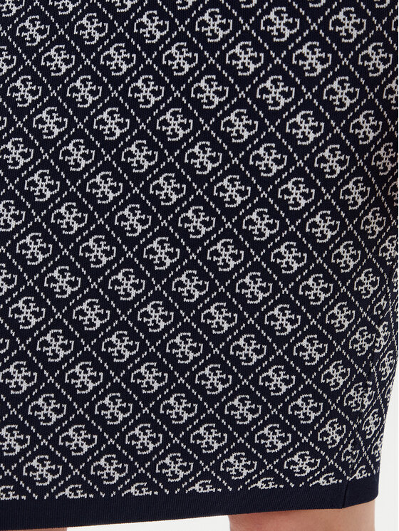 Guess Guess Puzdrová sukňa W4BD53 Z37K0 Tmavomodrá Regular Fit