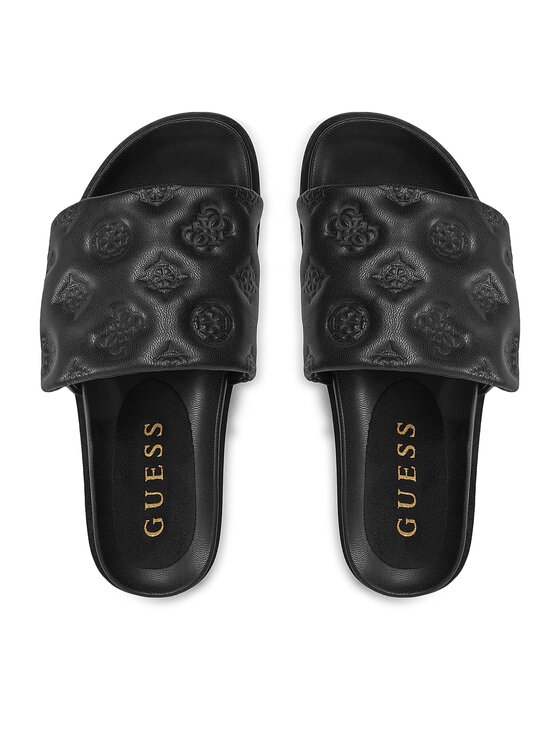 Guess Guess Klapki Fabio FLJFAB FAL19 Czarny