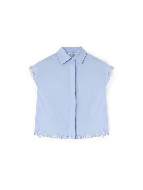 Motivi Motivi Camicia 5027Q000932N004 Turchese Boxy Fit