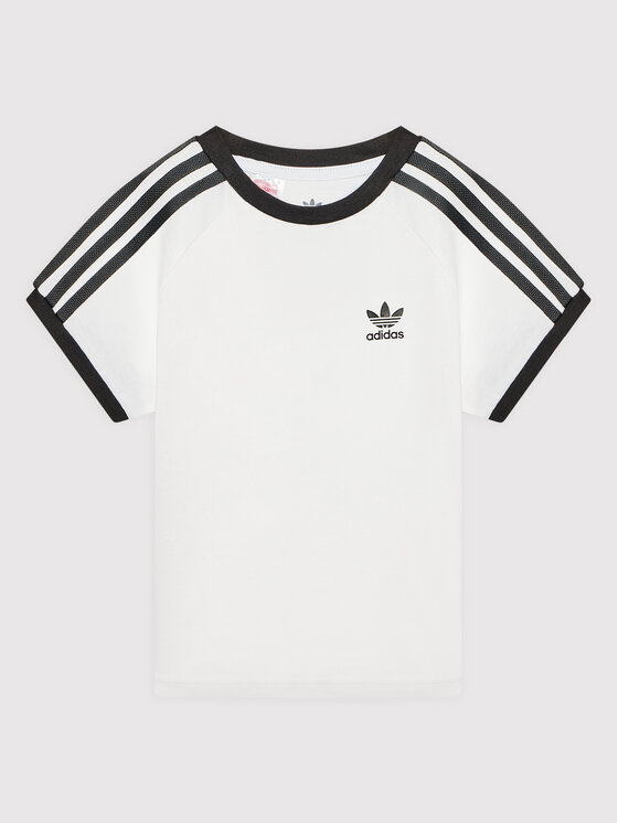 T-shirt Adicolor 3-Stripes H31181 Bianco Regular
