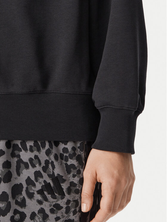 adidas adidas Pulóver Seasonal Essentials Stain V-Neck Sweatshirt KS2800 Fekete Regular Fit