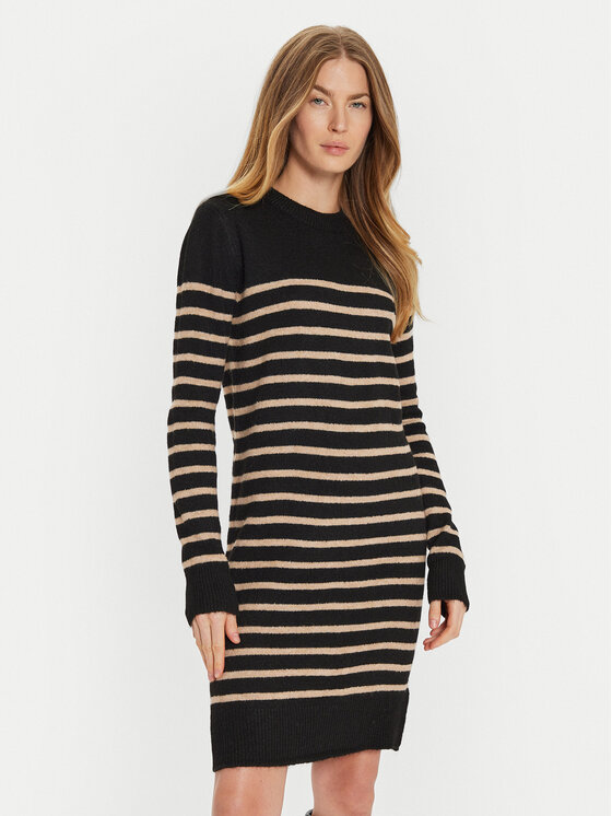 Brave Soul Vestito di maglia LKD-125HARPER Nero Regular Fit, taglia : L