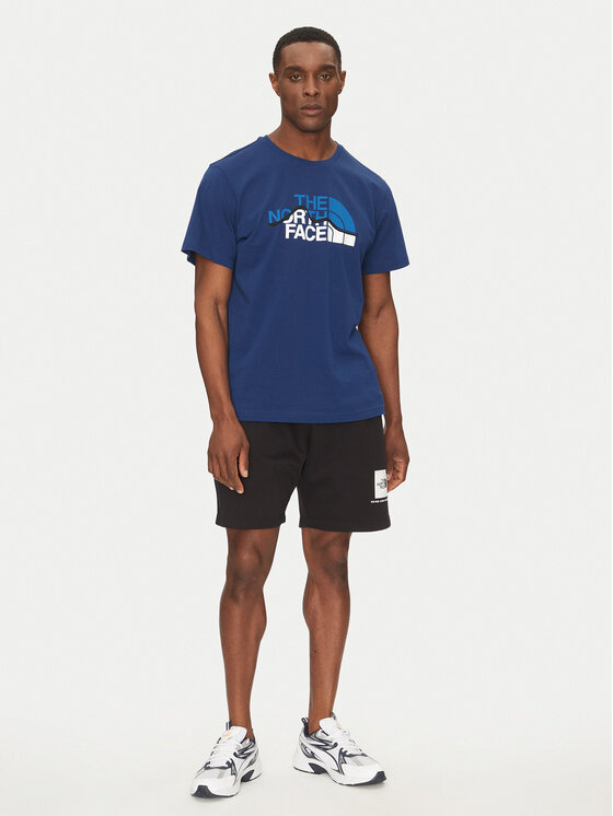 The North Face The North Face T-Shirt Mountain Line NF0A87NT Niebieski Regular Fit