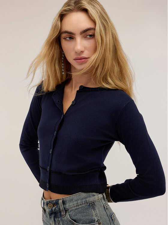 Motivi Motivi Sweter M273W003989N0Z4 Niebieski Regular Fit
