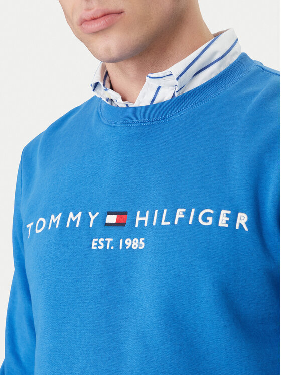 Tommy Hilfiger Tommy Hilfiger Mikina Logo MW0MW11596 Modrá Regular Fit