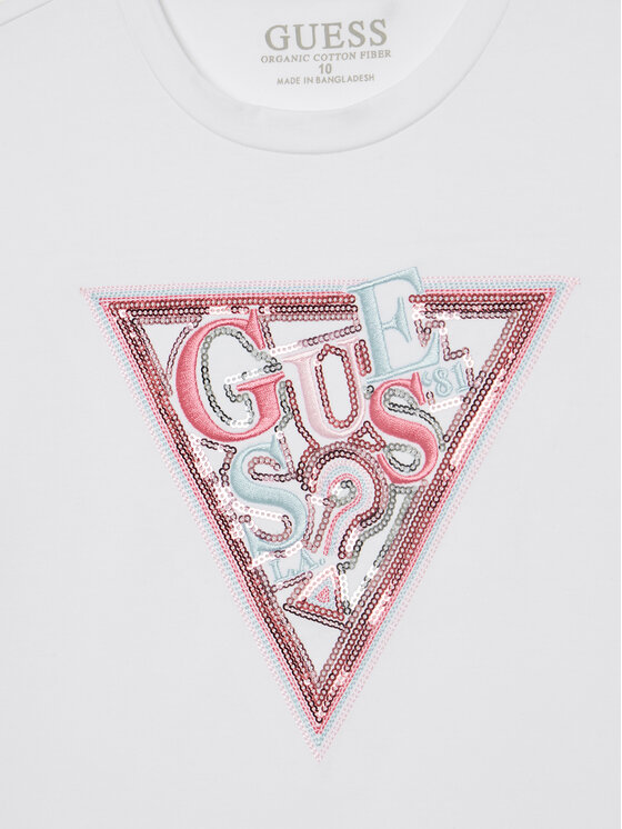 Guess Guess Μπλουζάκι J5YI15 K6YW4 Λευκό Regular Fit