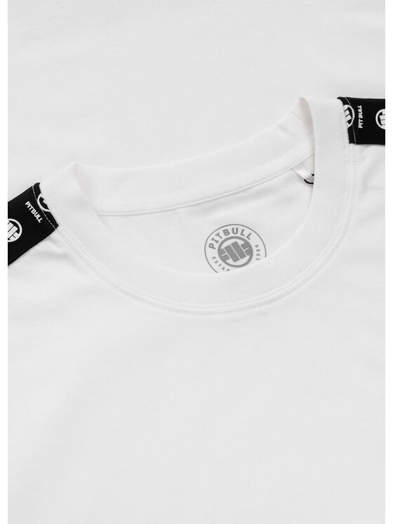 PITBULL PITBULL T-Shirt TAPE NUGGET Biały Regular Fit