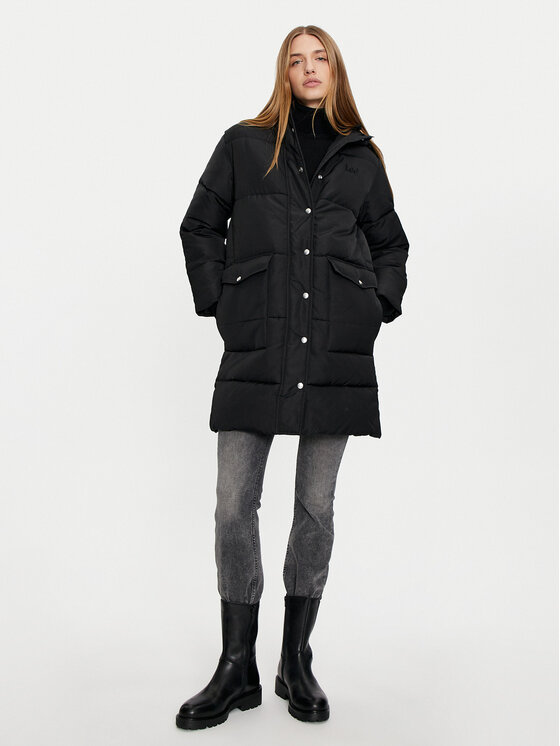 Lee Lee Pehelykabát 112355161 Fekete Relaxed Fit