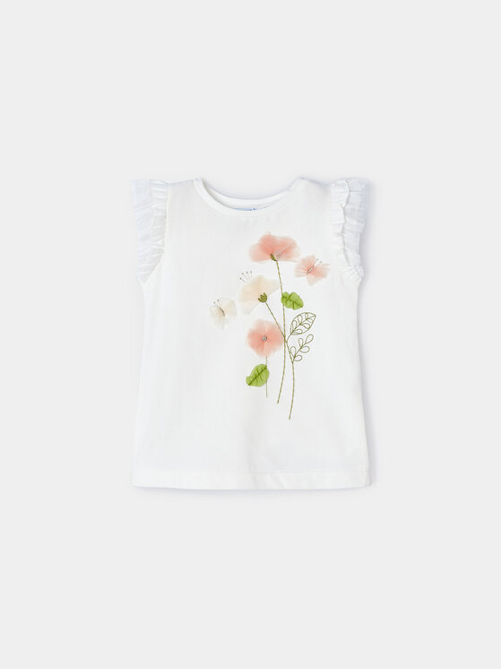 Mayoral Mayoral Blusa 3079 Bianco Regular Fit