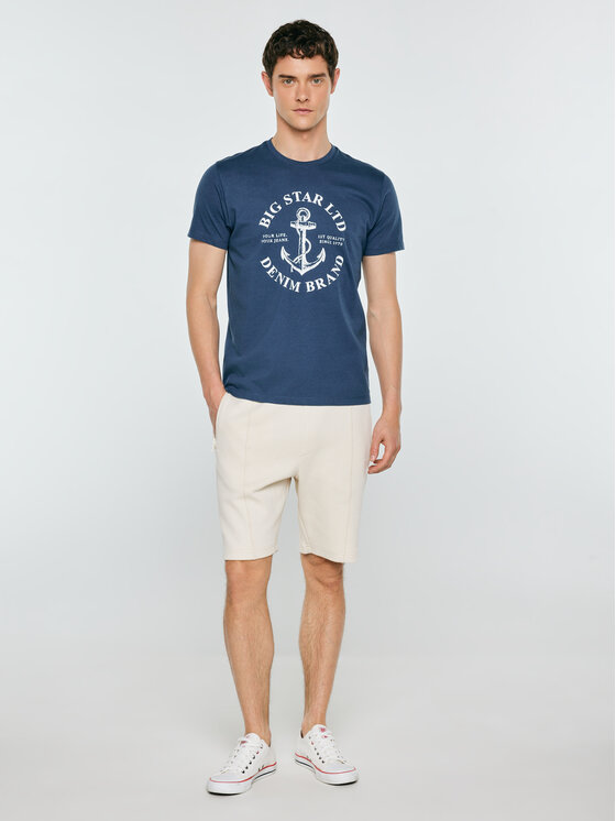 BIG STAR BIG STAR T-Shirt KARTES Niebieski Basic Fit