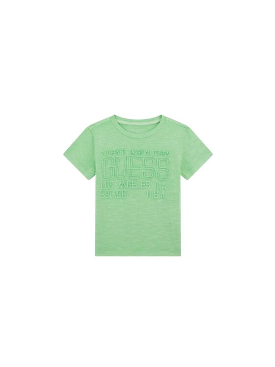 Guess Kids Guess Kids T-shirt Garment dye t-shirt Verde Regular Fit