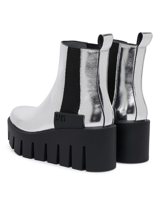 United Nude United Nude Botki Grip Chelsea LO V 1103214116 Srebrny
