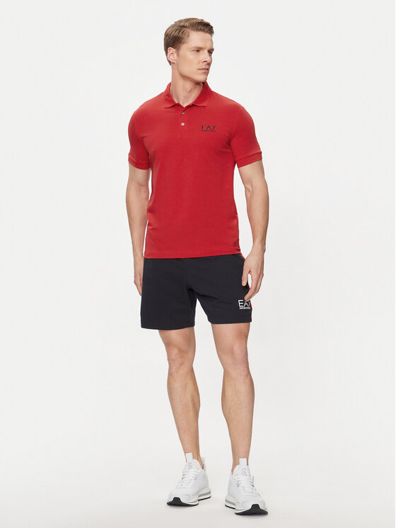 EA7 Emporio Armani EA7 Emporio Armani Tricou polo 8NPF04 PJM5Z 1461 Roșu Regular Fit