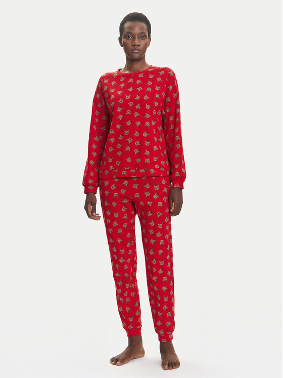 United Colors Of Benetton United Colors Of Benetton Pizsama 38DK3P03L Piros Regular Fit