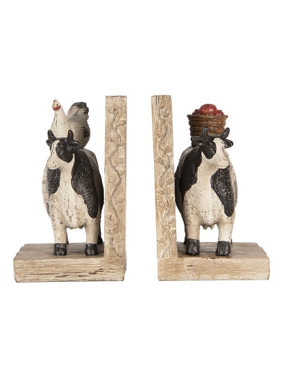 MIAhome MIAhome Komplet podpórek do książek Farm 17x10x14 cm Beżowy