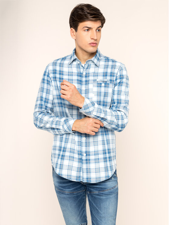 G-Star Raw G-Star Raw Košeľa D14071-7058-9469 Modrá Slim Fit