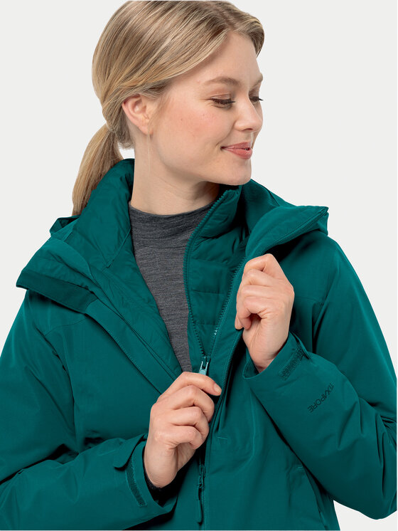 Jack Wolfskin Jack Wolfskin Pernata jakna Pilvi 1207761 Zelena Regular Fit