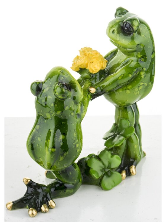 MIAhome MIAhome Figurka para żabek 11x11x4,5 cm PROPOSTA Zielony