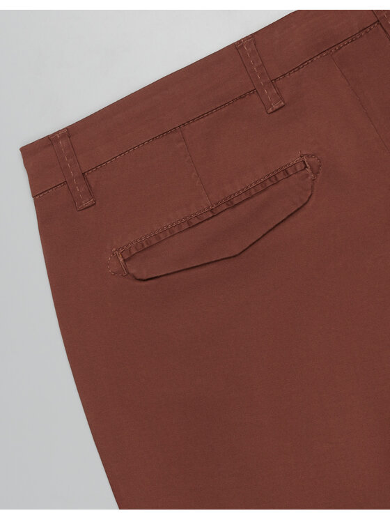 Borgio Borgio Spodnie materiałowe sagrado Brązowy Slim Fit