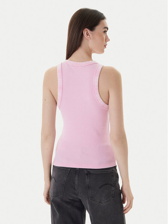 Guess Jeans Guess Jeans Top W6RP23 KA0H1 Ružičasta Classic Fit