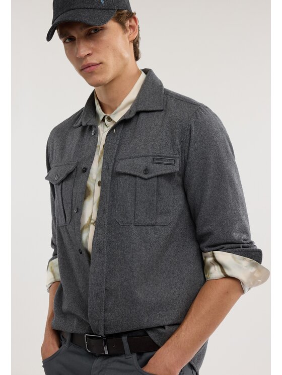Trussardi Trussardi Koszula 5044N000081N0AC Zielony Regular Fit