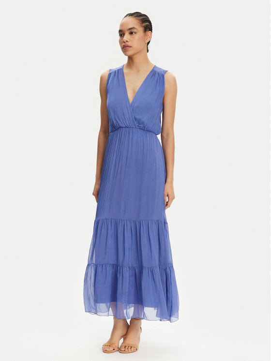 Haveone Haveone Rochie de vară AFF-N005 Albastru Loose Fit