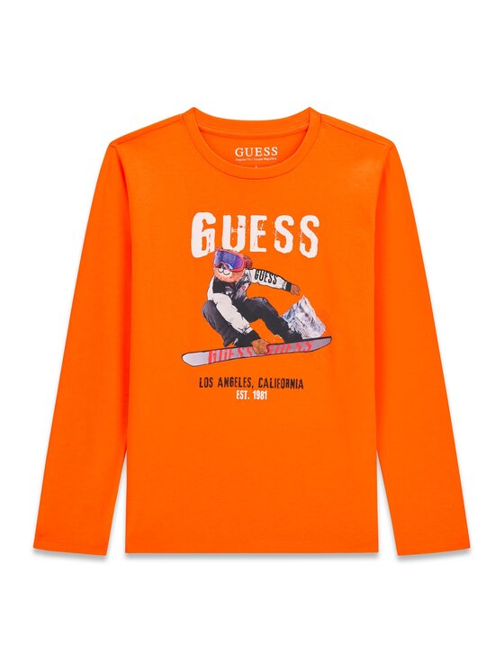 Guess Kids Guess Kids T-Shirt 184426 Pomarańczowy Classic Fit