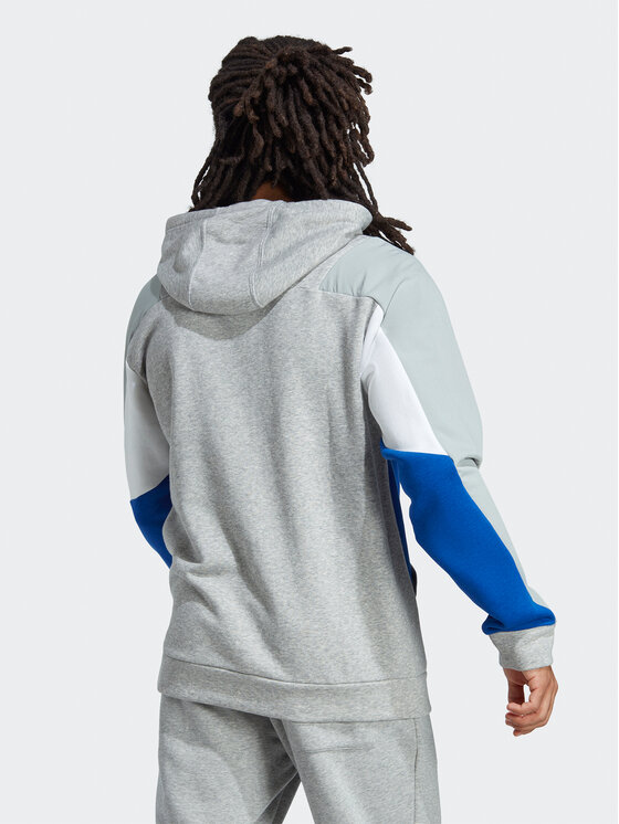 adidas Sweatshirt Essentials Colorblock Hoodie HY5930 Grau Regular Fit Modivo